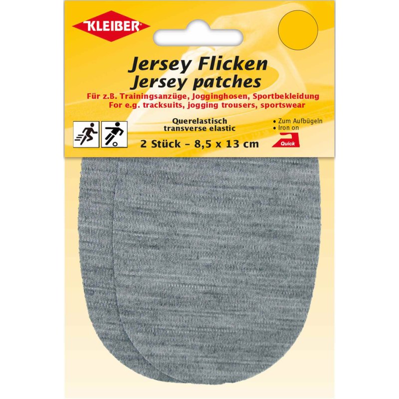KLEIBER feuilles de pressage jersey, 85×130 mm, noir, 2 pièces